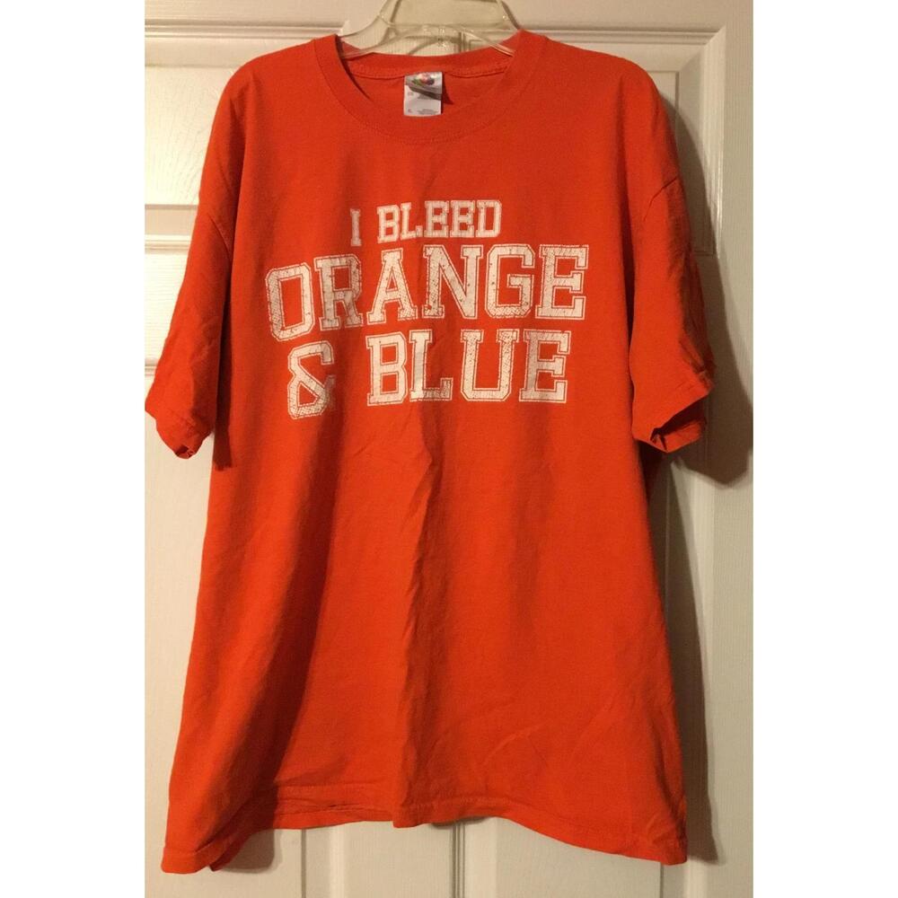 I Bleed Orange  Blue T-Shirt  Uva Cavaliers University Of Virginia